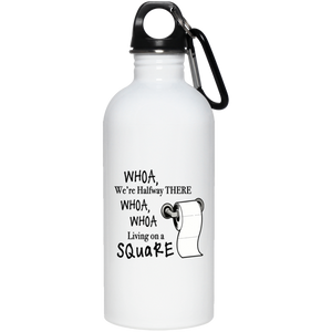 Living on a Square Stainless Steel Water Bottle
