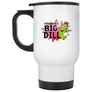 Big Dill White Travel Mug