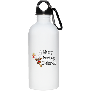 Merry Bucking Christmas Water Bottle
