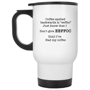 Eeffoc White Travel Mug