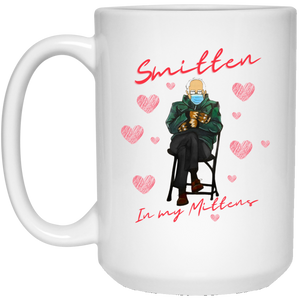 Bernie Smitten Mitten White Mug