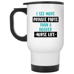 Nurse Life White Travel Mug