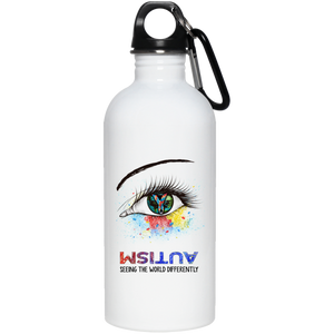 Autism Seeing the World Differently Stainless Steel Water Bottle