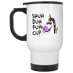 Shuh Duh Fuh Cup Unicorn White Travel Mug