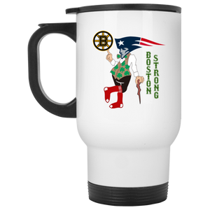 Boston Strong White Travel Mug