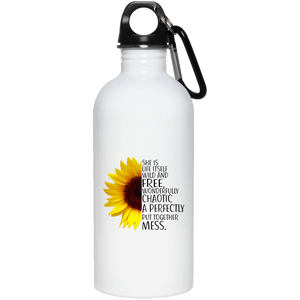 She's Wild and Free Stainless Steel Water Bottle