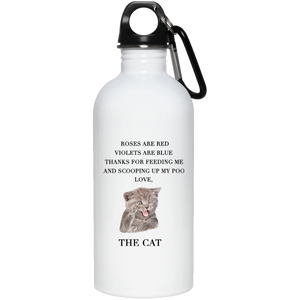 Love the Cat Stainless Steel Water Bottle