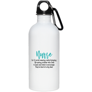 Nurse Definition Stainless Steel Water Bottle