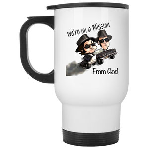 Blues Brothers White Travel Mug