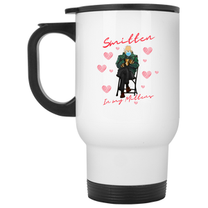 Bernie Smitten Mitten White Travel Mug