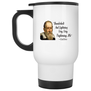 Galileo White Travel Mug