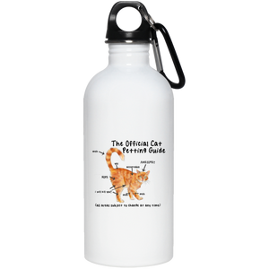 Cat Petting Guide Stainless Steel Water Bottle