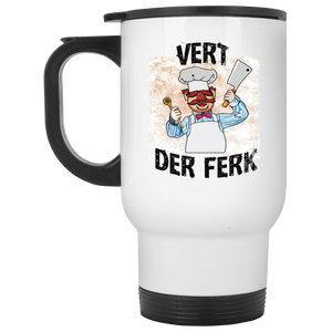 Vert De Ferk White Travel Mug